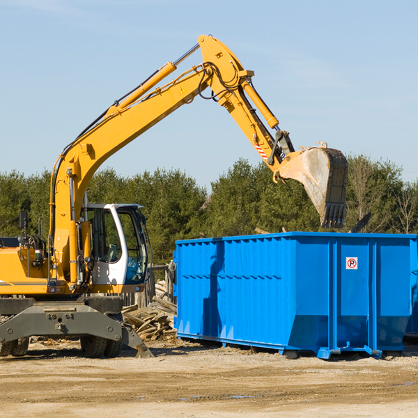 what size residential dumpster rentals are available in Minocqua